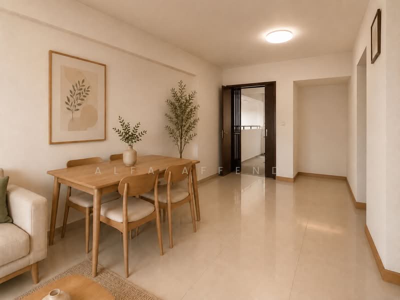 334C Anchorvale Crescent, 334C Anchorvale Crescent, 2 Bedrooms, 721 sqft, HDB Flat For Sale, by Alfa Affendi, 500215202 - Dining Room - AI Illustration - PropertyGuru.com.sg