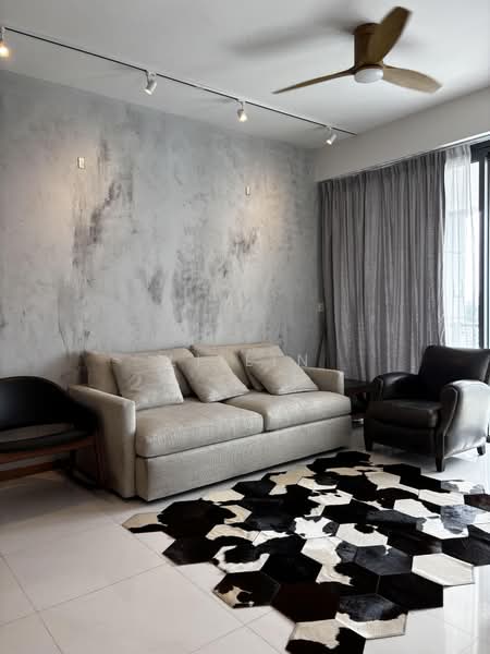 Concourse Skyline, 296 Beach Road, 2 Bedrooms, 1,098 sqft, Condominium For Rent, by Li Lin, 500215366 - Living Room - PropertyGuru.com.sg