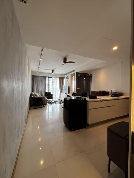 Concourse Skyline, 296 Beach Road, 2 Bedrooms, 1,098 sqft, Condominium For Rent, by Li Lin, 500215366 - Living Room - PropertyGuru.com.sg
