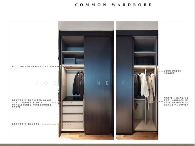 Hyll on Holland, 95 Holland Road, 3 Bedrooms, 1,055 sqft, Condominium For Sale, by Josephine Khoo, 500215428 - Full height wardrobe in common rooms - PropertyGuru.com.sg