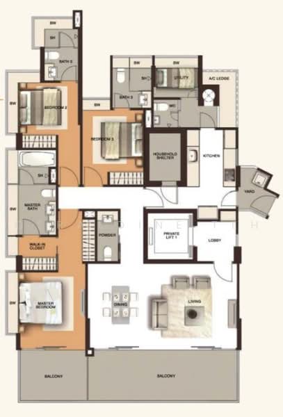 Residences @ Emerald Hill, 119 Emerald Hill Road, 3 Bedrooms, 1,658 sqft, Condominium For Sale, by Geraldine Teh, 500215446 - PropertyGuru.com.sg