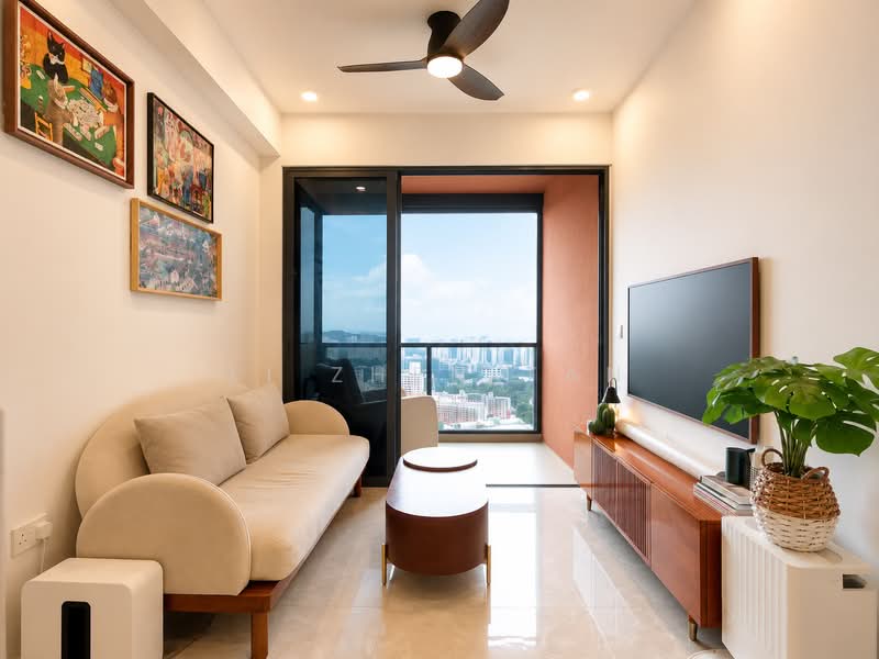 Stirling Residences, 21 Stirling Road, 2 Bedrooms, 635 sqft, Condominium For Sale, by Li Zhen Tan, 500215649 - Living Room - PropertyGuru.com.sg