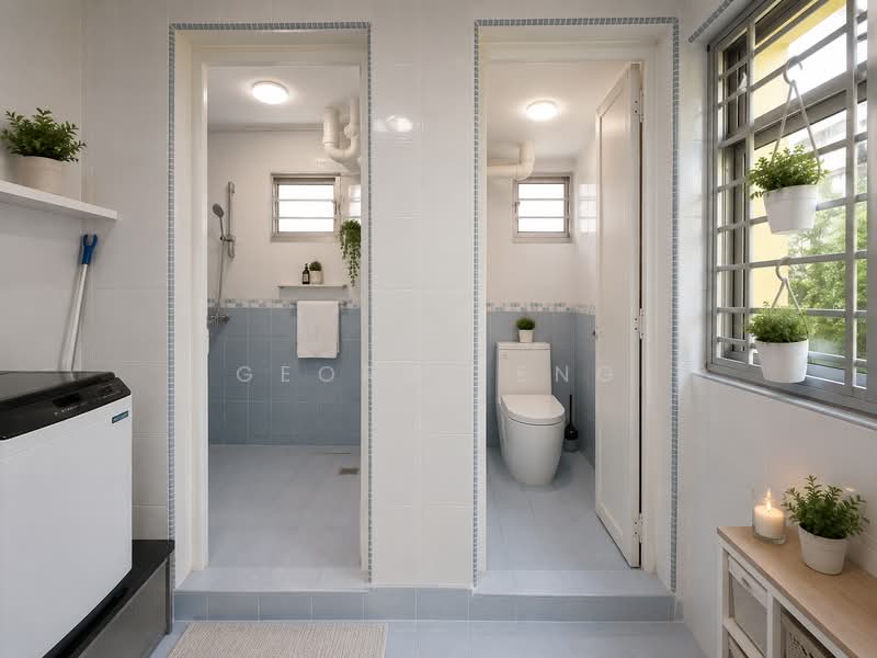 648 Ang Mo Kio Avenue 5, 648 Ang Mo Kio Avenue 5, 3 Bedrooms, 1,076 sqft, HDB Flat For Sale, by George Eng, 500215707 - Bathroom - PropertyGuru.com.sg