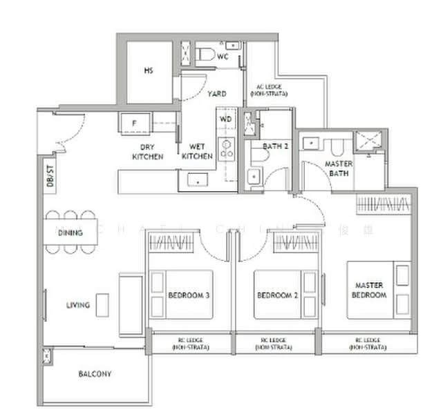 Dunearn House, 760 Dunearn Road, 3 Bedrooms, 1,001 sqft, Condominium For Sale, by Michael Chin 陈俊雄, 500215754 - PropertyGuru.com.sg