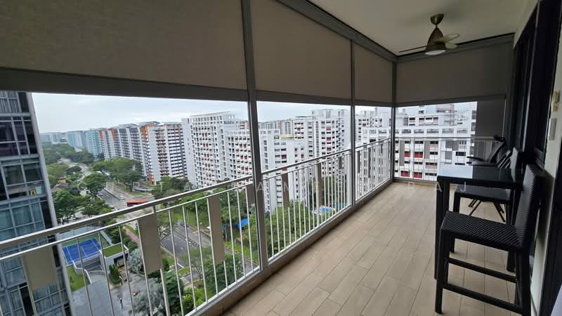 The Luxurie, 11 Compassvale Road, 2 Bedrooms, 883 sqft, Condominium For Sale, by Gupta Sameer Raj, 500215936 - Balcony - PropertyGuru.com.sg