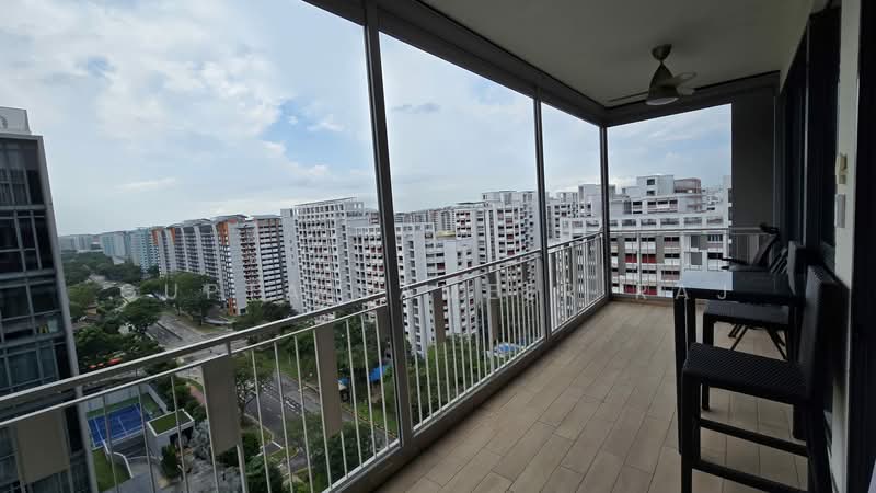 The Luxurie, 11 Compassvale Road, 2 Bedrooms, 883 sqft, Condominium For Sale, by Gupta Sameer Raj, 500215936 - Balcony - PropertyGuru.com.sg