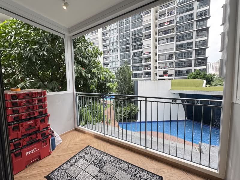 Riverparc Residence, 92 Punggol Drive, 4 Bedrooms, 1,485 sqft, Executive Condominium For Sale, by Shamir (Agent SAM), 500215955 - Master Balcony - PropertyGuru.com.sg