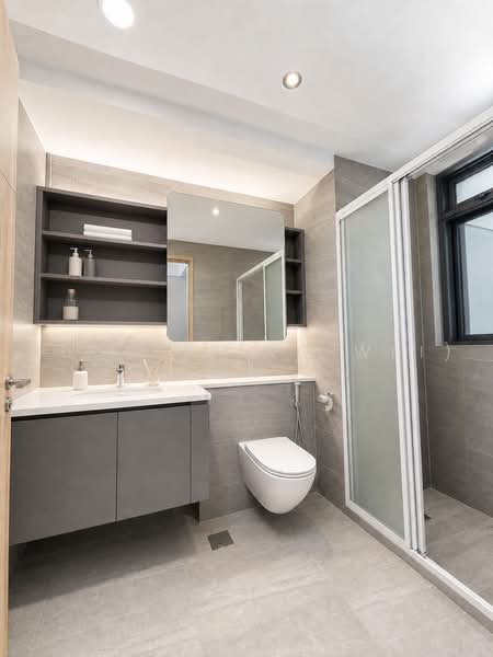 Hundred Palms Residences, 276 Yio Chu Kang Road, 5 Bedrooms, 1,528 sqft, Executive Condominium For Sale, by Hugo (Ping Wei) Xu, 500215965 - Bathroom - PropertyGuru.com.sg