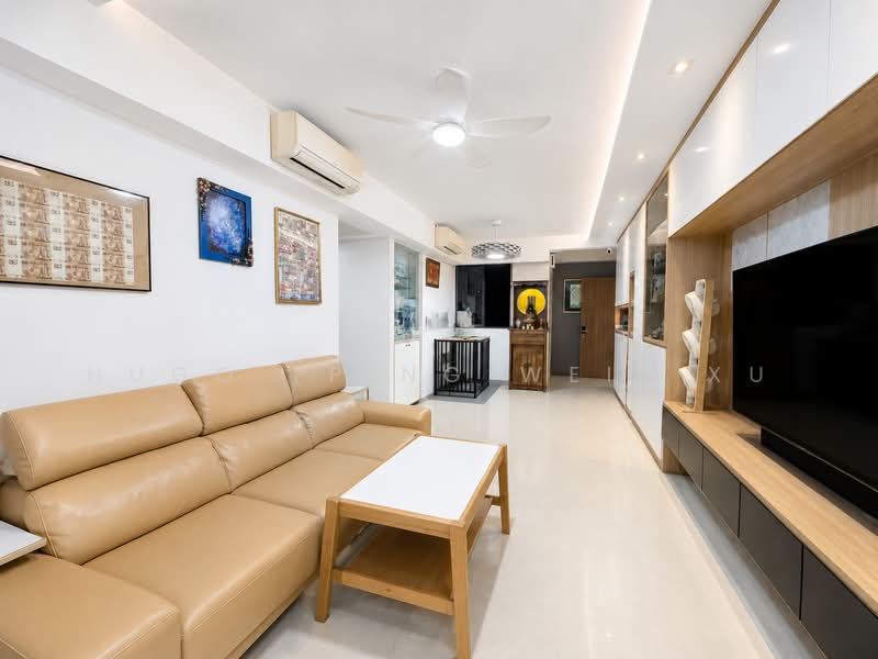 Hundred Palms Residences, 276 Yio Chu Kang Road, 5 Bedrooms, 1,528 sqft, Executive Condominium For Sale, by Hugo (Ping Wei) Xu, 500215965 - Living Room - PropertyGuru.com.sg