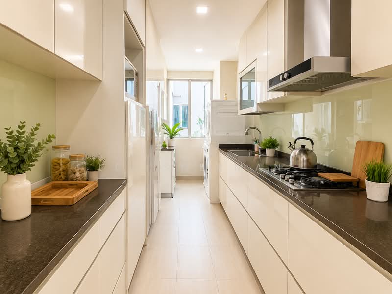 The Tessarina, 20 Wilby Road, 3 Bedrooms, 1,324 sqft, Condominium For Sale, by Lee Sherman, 500215973 - Kitchen - PropertyGuru.com.sg
