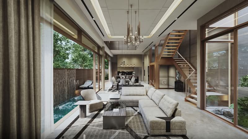 ⭐The DA VINCI Experience✅Luxurious, Bespoke BRAND NEW Home, NO West Sun | Pool & Lift | 5 Rooms ensuite | 3 Cars, East Coast / Marine Parade, 6 Bedrooms, 5,900 sqft, Semi-Detached House For Sale, by Melvin Ng, 500216001 - Living Room - PropertyGuru.com.sg
