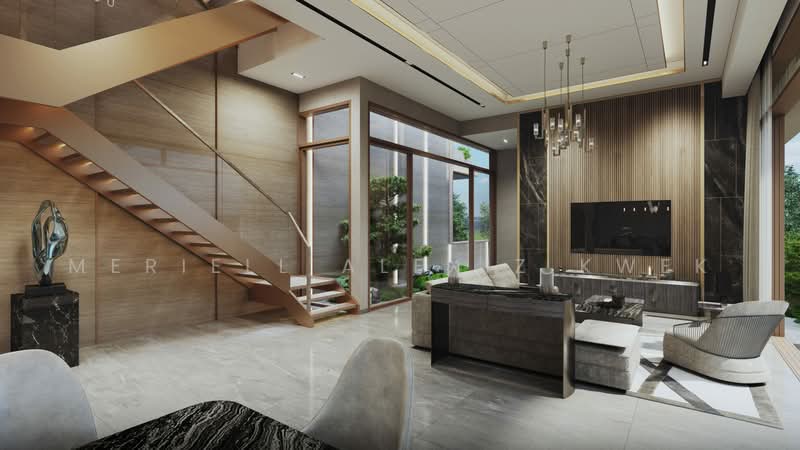 Brand New Luxurious Designer Home for the discerning, Aida Street, 5 Bedrooms, 7,000 sqft, Semi-Detached House For Sale, by Meriell Alexiz Kwek, 500216012 - Living Room - PropertyGuru.com.sg