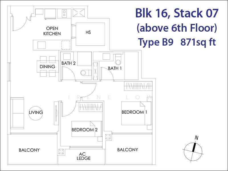 Bedok Residences, 14 Bedok North Drive, 2 Bedrooms, 871 sqft, Condominium For Sale, by Irene Low, 500216148 - PropertyGuru.com.sg