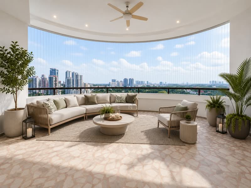 Orchard Nathan Road Regency Park, Nathan Road, 4 Bedrooms, 3,650 sqft, Condominium For Rent, by CHEN ., 500216248 - Balcony - PropertyGuru.com.sg
