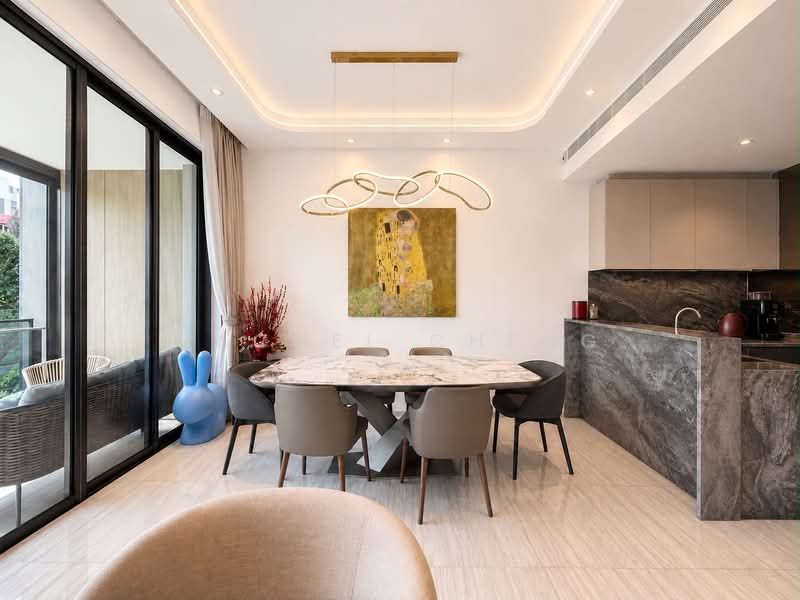 Leedon Green, 32 Leedon Heights, 4 Bedrooms, 1,496 sqft, Condominium For Sale, by Rachel Cheng, 500216256 - Dining Room - PropertyGuru.com.sg