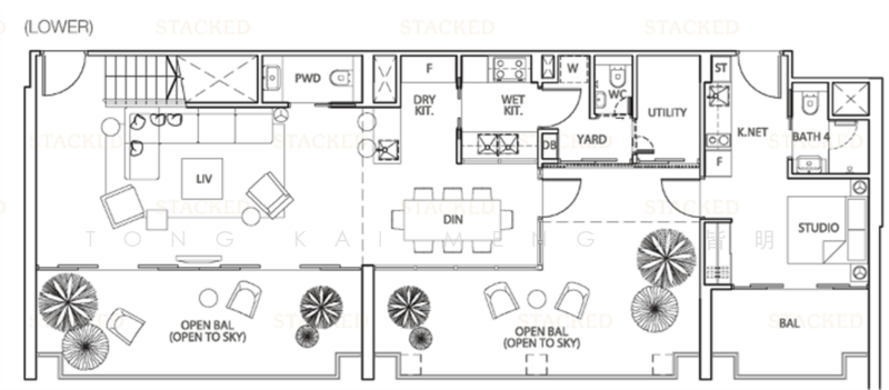 Fulcrum, 33 Fort Road, 5 Bedrooms, 4,865 sqft, Condominium For Rent, by Tong Kai Meng 唐皆明, 500216400 - PropertyGuru.com.sg