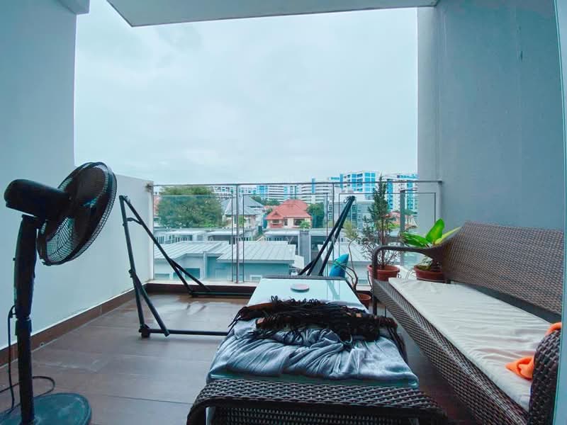 Euhabitat, 202 Jalan Eunos, 1 Bedroom, 538 sqft, Condominium For Rent, by Harry Ng, 500216452 - Balcony - PropertyGuru.com.sg