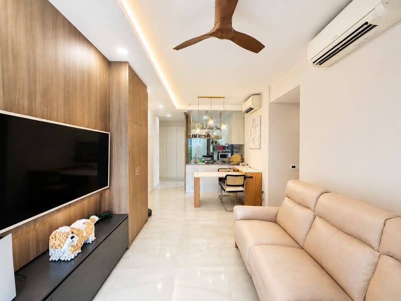 High Park Residences, 29 Fernvale Road, 3 Bedrooms, 872 sqft, Condominium For Rent, by Evon Ng, 500216602 - Living Room - PropertyGuru.com.sg