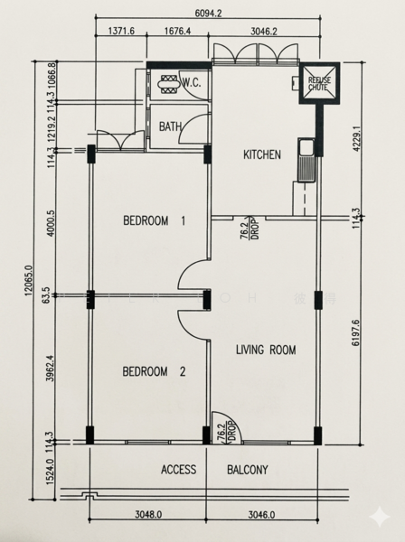 1 Hougang Avenue 3, 1 Hougang Avenue 3, 2 Bedrooms, 635 sqft, HDB Flat For Sale, by Peter Loh 彼得, 500216604 - PropertyGuru.com.sg