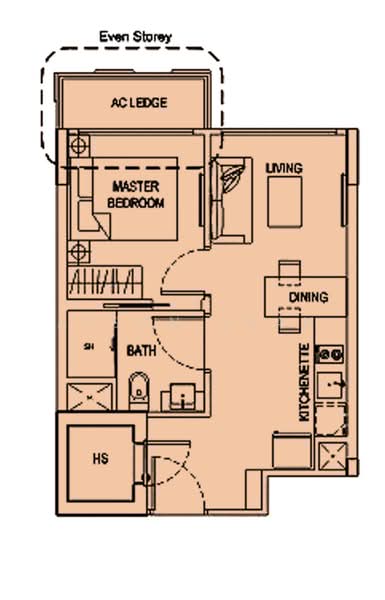 The Hillford, 170 Jalan Jurong Kechil, 1 Bedroom, 398 sqft, Condominium For Sale, by Alson Seah, 500216636 - PropertyGuru.com.sg