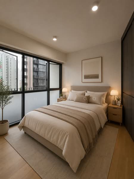 Piccadilly Grand, 5 Northumberland Road, 1 Bedroom, 517 sqft, Condominium For Sale, by Sharon Goh, 500216784 - Master bedroom - PropertyGuru.com.sg