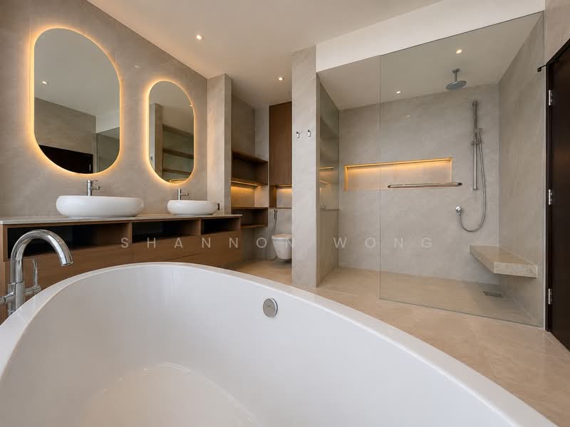 The Peak, 35 Pepys Road, 4 Bedrooms, 5,500 sqft, Condominium For Sale, by Shannon Wong, 500216816 - Master Bathroom - PropertyGuru.com.sg