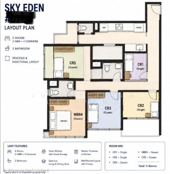 Sky Eden @ Bedok, 1 Bedok Central, Bedok / Upper East Coast, Room Rental, 220 sqft, Condominium For Rent, by Juliet Fong Lai Peng, 500216817 - PropertyGuru.com.sg