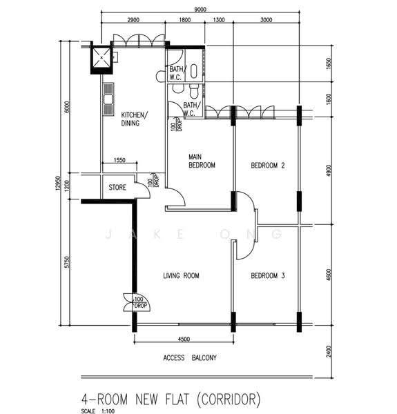 640 Ang Mo Kio Avenue 6, 640 Ang Mo Kio Avenue 6, Ang Mo Kio / Bishan / Thomson, 3 Bedrooms, 980 sqft, HDB Flat For Sale, by Jake Ong, 500216828 - PropertyGuru.com.sg