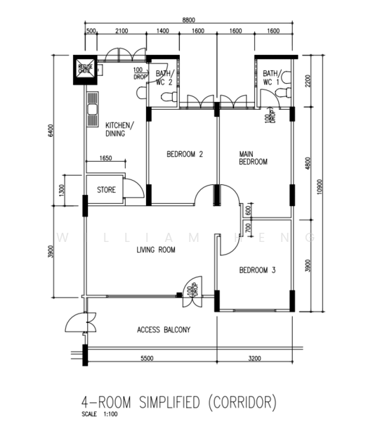 330 Serangoon Avenue 3, 330 Serangoon Avenue 3, 3 Bedrooms, 904 sqft, HDB Flat For Sale, by William Heng, 500216874 - PropertyGuru.com.sg