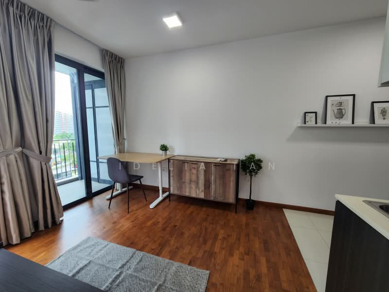Esparina Residences, 117 Compassvale Bow, Studio, 400 sqft, Executive Condominium For Rent, by Fidelia Tan, 500216880 - Private Balcony outside work area - PropertyGuru.com.sg