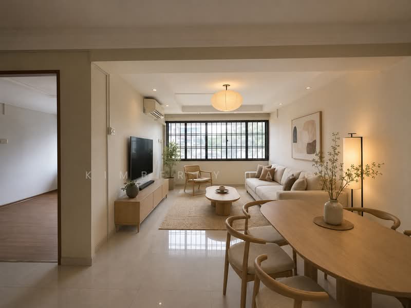 36 Teban Gardens Road, 36 Teban Gardens Road, 2 Bedrooms, 796 sqft, HDB Flat For Sale, by Kimberly Tang, 500216902 - Living Room AI Rendering - PropertyGuru.com.sg