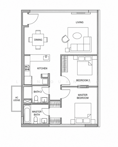 Marina Bay Residences, 18 Marina Boulevard, 2 Bedrooms, 980 sqft, Condominium For Rent, by Lean Guanhua, 500217012 - PropertyGuru.com.sg