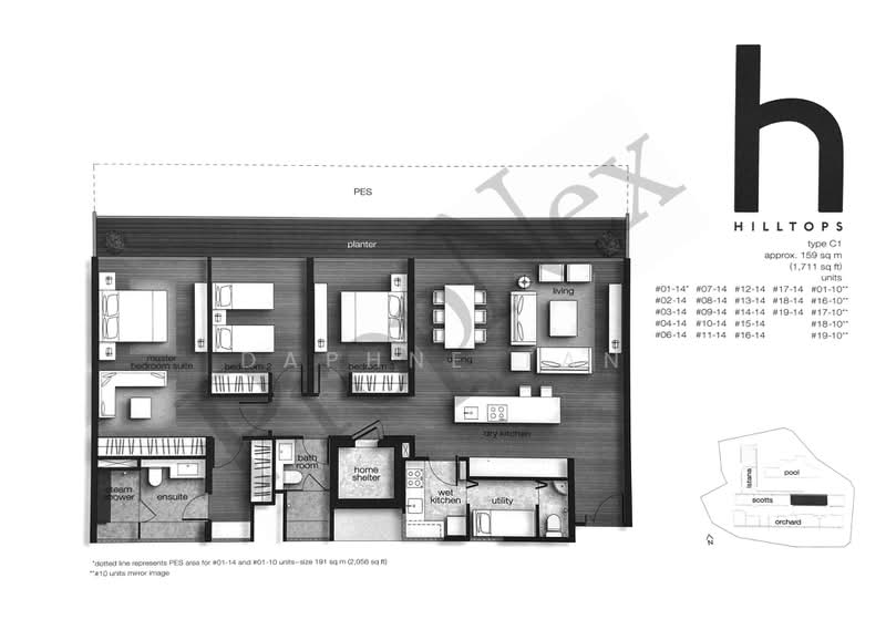 Hilltops, 101 Cairnhill Circle, 3 Bedrooms, 1,711 sqft, Condominium For Sale, by Daphne Tan, 500217032 - PropertyGuru.com.sg