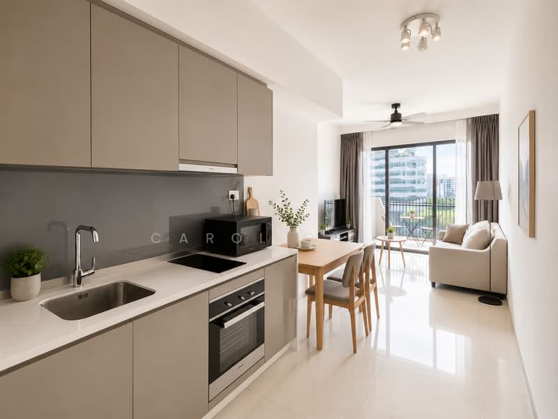 J Gateway, 2 Gateway Drive, 1 Bedroom, 506 sqft, Condominium For Sale, by Carol Quek, 500217131 - Kitchen - PropertyGuru.com.sg
