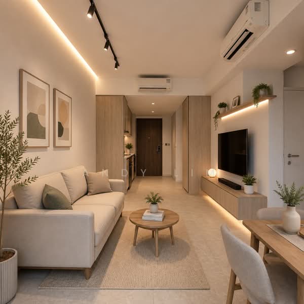 Orchard Sophia, 128 Sophia Road, 2 Bedrooms, 657 sqft, Condominium For Rent, by Andy Lim, 500217140 - Living Room - PropertyGuru.com.sg