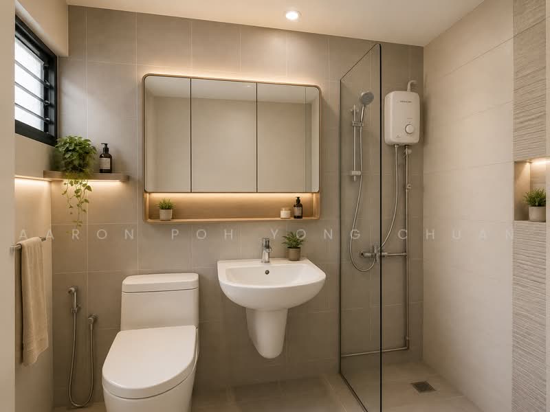 825 Woodlands Street 81, 825 Woodlands Street 81, 3 Bedrooms, 904 sqft, HDB Flat For Sale, by Aaron Poh Yong Chuan, 500217196 - Bathroom - PropertyGuru.com.sg