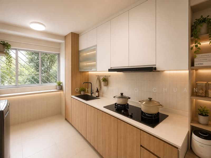 825 Woodlands Street 81, 825 Woodlands Street 81, 3 Bedrooms, 904 sqft, HDB Flat For Sale, by Aaron Poh Yong Chuan, 500217196 - Kitchen - PropertyGuru.com.sg