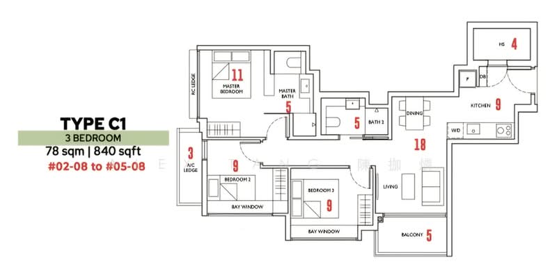 Sophia Meadow, 132 Sophia Road, Orchard / River Valley, 3 Bedrooms, 840 sqft, Condominium For Sale, by Alex Tang 陳拁燐, 500217198 - PropertyGuru.com.sg