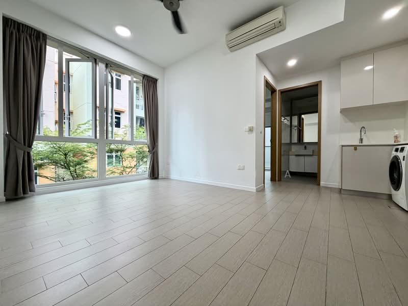 Roots @ Transit, 9 Transit Road, 2 Bedrooms, 581 sqft, Apartment For Rent, by Amelia Chia, 500217240 - Living Room - PropertyGuru.com.sg