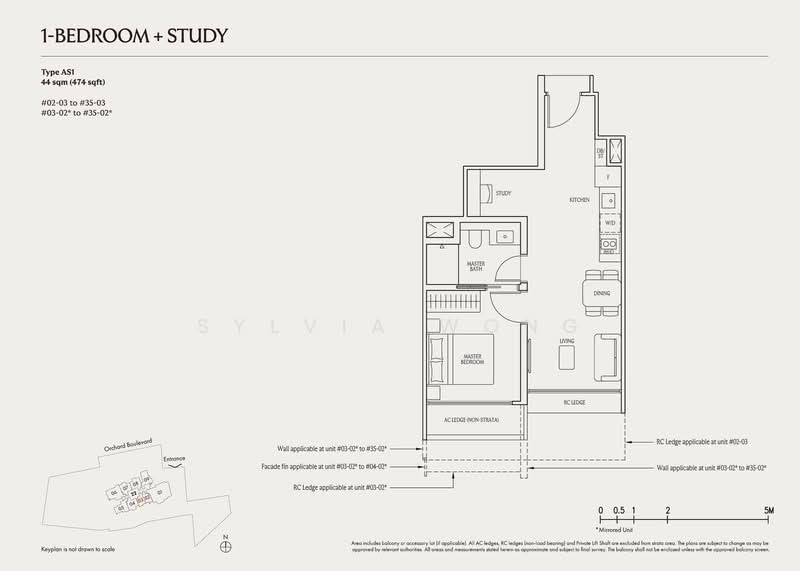 UPPERHOUSE at Orchard Boulevard, 22 Orchard Boulevard, 1 Bedroom, 474 sqft, Condominium For Sale, by Sylvia Wong, 500217263 - AS1 - PropertyGuru.com.sg