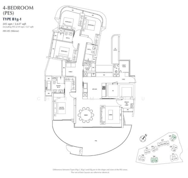 Cape Royale, 23 Cove Way, Harbourfront / Telok Blangah, 4 Bedrooms, 2,637 sqft, Condominium For Sale, by Charm May Thu, 500217303 - PropertyGuru.com.sg