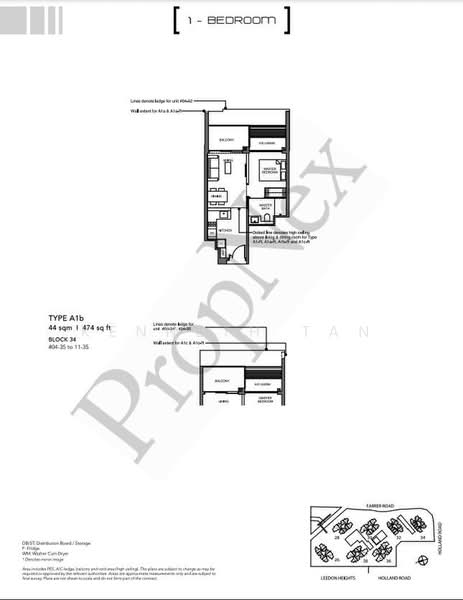 Leedon Green, 34 Leedon Heights, 1 Bedroom, 474 sqft, Condominium For Sale, by Kenneth Tan, 500217317 - PropertyGuru.com.sg