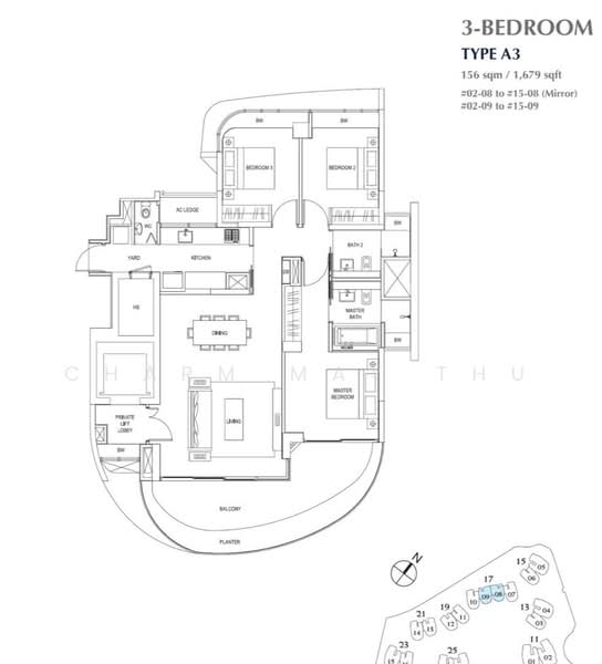 Cape Royale, 17 Cove Way, Harbourfront / Telok Blangah, 3 Bedrooms, 1,679 sqft, Condominium For Sale, by Charm May Thu, 500217341 - PropertyGuru.com.sg