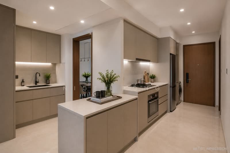 Chuan Park, 240 Lorong Chuan, 3 Bedrooms, 1,485 sqft, Condominium For Sale, by Nigel Pong, 500217342 - Kitchen - PropertyGuru.com.sg