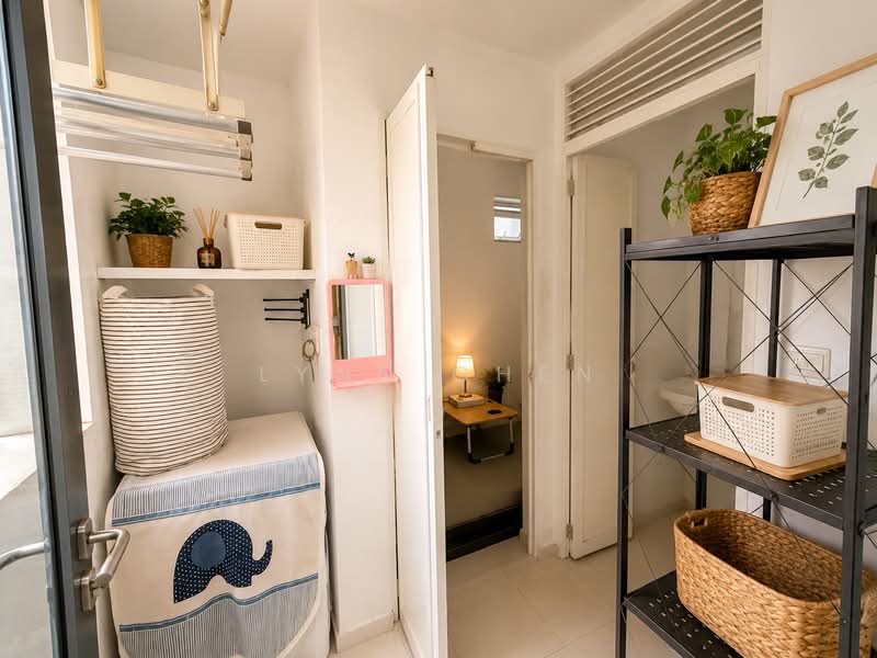 The Palette, 103 Pasir Ris Grove, 4 Bedrooms, 1,173 sqft, Condominium For Sale, by Lynn Chen, 500217353 - Yard, Helper's Room & Toilet - PropertyGuru.com.sg