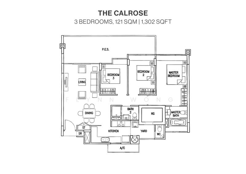 The Calrose, 511 Yio Chu Kang Road, 3 Bedrooms, 1,302 sqft, Condominium For Sale, by Flynn Wong, 500217362 - PropertyGuru.com.sg