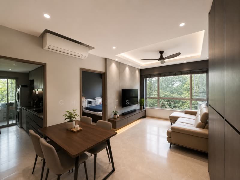 Flamingo Valley, 468 Siglap Road, 3 Bedrooms, 990 sqft, Condominium For Rent, by Charles Goy, 500217390 - Living Room (digitally modified) - PropertyGuru.com.sg