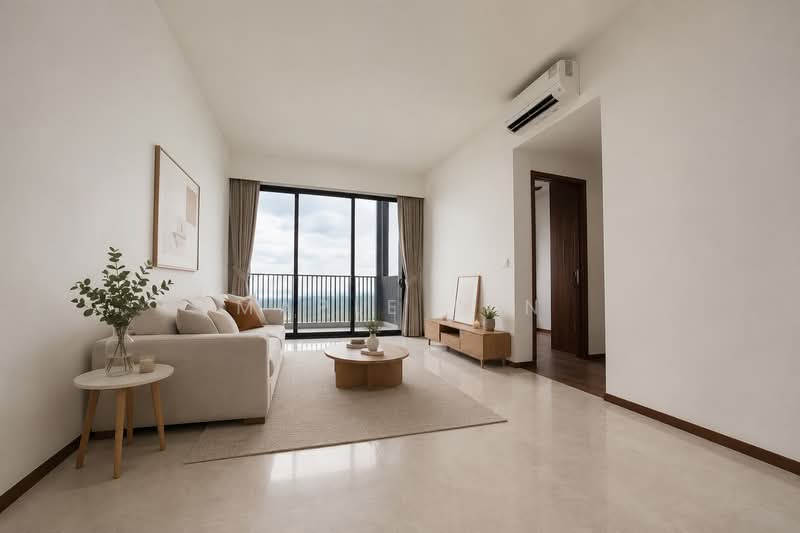 Lentor Modern, Lentor Central, 3 Bedrooms, 990 sqft, Condominium For Sale, by Maple Tan, 500217414 - Living Room - PropertyGuru.com.sg