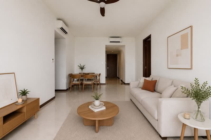 Lentor Modern, Lentor Central, 3 Bedrooms, 990 sqft, Condominium For Sale, by Maple Tan, 500217414 - Living Room - PropertyGuru.com.sg