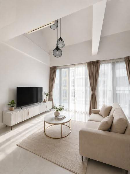 The Creek @ Bukit, 13 Toh Tuck Road, Clementi Park / Upper Bukit Timah, 2 Bedrooms, 1,206 sqft, Condominium For Sale, by Melody Tang, 500217430 - Living Room - PropertyGuru.com.sg
